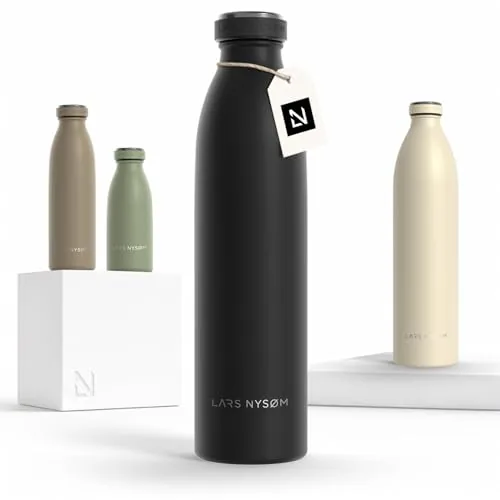 LARS NYSØM Botella Agua Acero Inoxidable 750ml - Aislada - Botella Termica