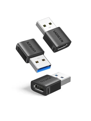 UGREEN Adaptador USB a Tipo C 10Gbps Convertidor Machoa a Hembra (3 Pack)