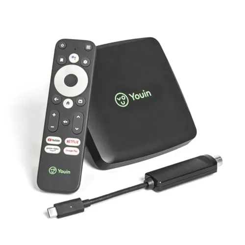 Youin You Box EN1060K -Android TV Box con Sintonizador TDT- Asistente de Google y Chromecast Integrado