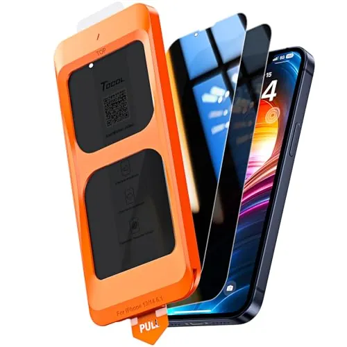 TOCOL Protector Pantalla de Privacidad para iPhone 14, 25° Antiespías