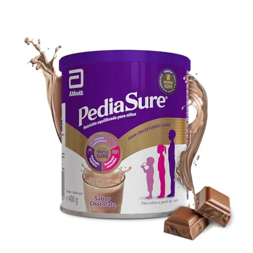 PediaSure – Sabor Chocolate – Complemento Alimenticio para Niños con Proteínas, Vitaminas y Minerales – 400 gr