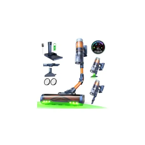 FAMIVAC FV5 Aspiradora sin Cable 70kPa/80Min, Base de Carga, Tubo Plegable