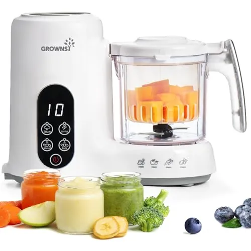 Grownsy Robot De Cocina Para Bebé Con Cesta De Vapor