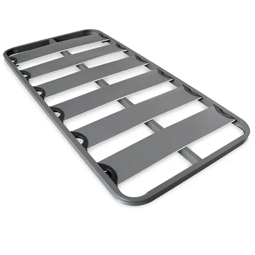 Homey - Somier Reforzado de Láminas Anchas, Anti - Ruido, Estructura 40x30 mm Sin Patas, Fuerte y Resistente 90x200