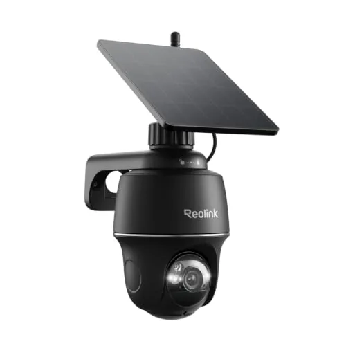 Reolink 5MP Camara Vigilancia WiFi Exterior Solar, Cámara 360° con Bateria