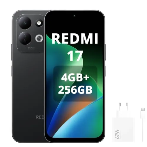 XIAOMI Redmi 17 4G 4+256GB Black, Incluye Cargador