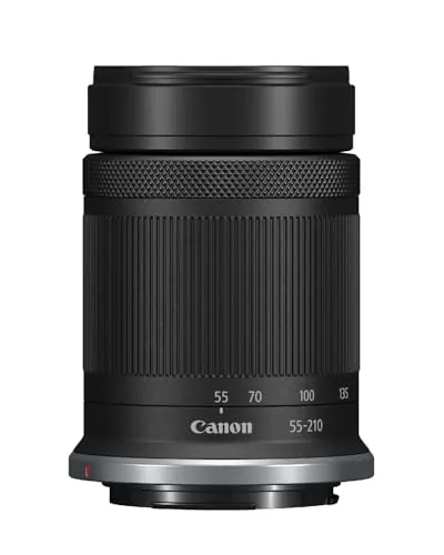 Canon Objetivo RF-S 55-210mm F5-7.1 IS STM - Teleobjetivo Zoom, Estabilizador Óptico 4,5 Pasos, Ideal para Viajes y Deporte | Compatible Sistema EOS R