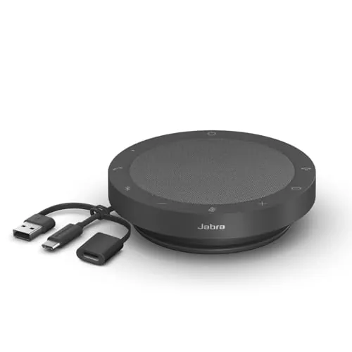 Jabra Speak2 55 Altavoz Inalámbrico Bluetooth - 4 Micrófonos, Cancelación de Ruido, 50 mm de Alto Alcance, Audio de Banda Ancha, Compacto y Portátil - Certificado para MS Teams - Gris Oscuro