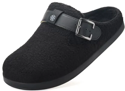 Zapatillas de Estar Invierno Cálido Mujer Hombre Zuecos Pantuflas | Comodidad,Antideslizantes,peluche Clogs,zapatos para interior y exterior