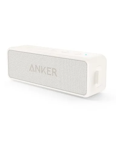 Soundcore Anker 2 Altavoz Bluetooth Portátil con Sonido Estéreo de 12 W, BassUp, IPX7 Resistente al Agua, 24 Horas Reproducción, Emparejamiento Estéreo Inalámbrico, para hogar, Exterior y Viaje