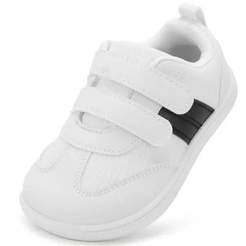 STQ KIDS Zapatillas Niño Barefoot Niña Calzado Respetuoso Bebe Blanco 20 EU