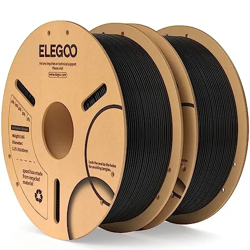 ELEGOO Filamento PLA 1.75 2KG Negro