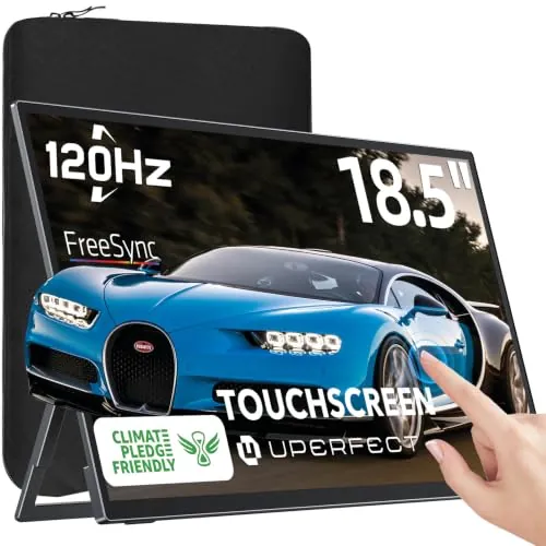 UPERFECT 18.5 Pulgadas 120Hz Táctil Monitor Portátil FHD 1080P, 100% sRGB