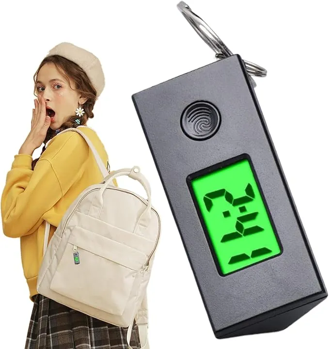 Reloj Digital Con Llavero - Mini Reloj Portátil, Accesorio Ligero Para Uso Diario | Accesorio Deportivo Compacto Y Fácil De Transportar, Práctico Temporizador Con Clip, Temporizador Multifuncional Par