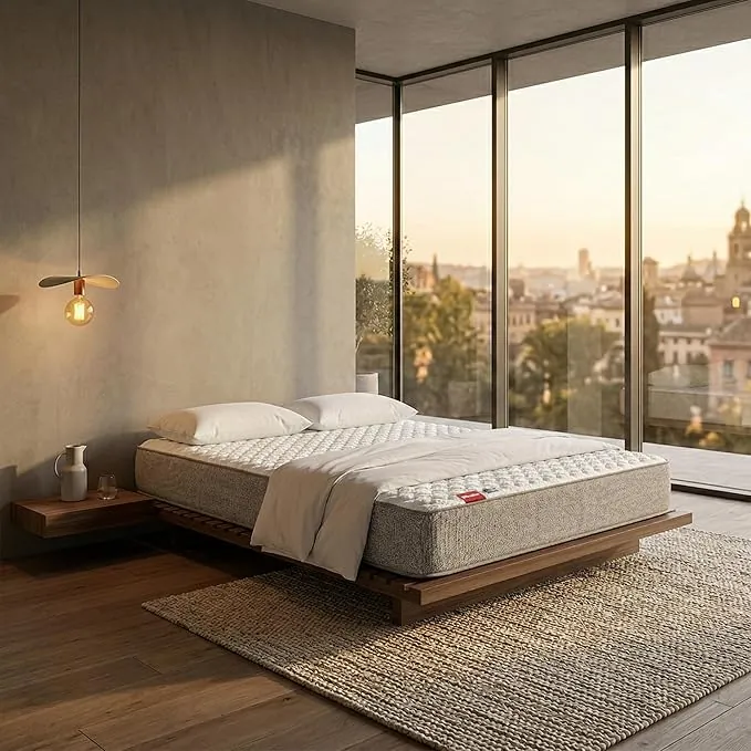 PIKOLIN Leah Compact - Colchón Viscoelástico y Espuma HR | Altura 21 cm | 90x190 | Firmeza Alta | Confort Visco | Calidad Óptima | Protección Higiénica Total | Memory Foam