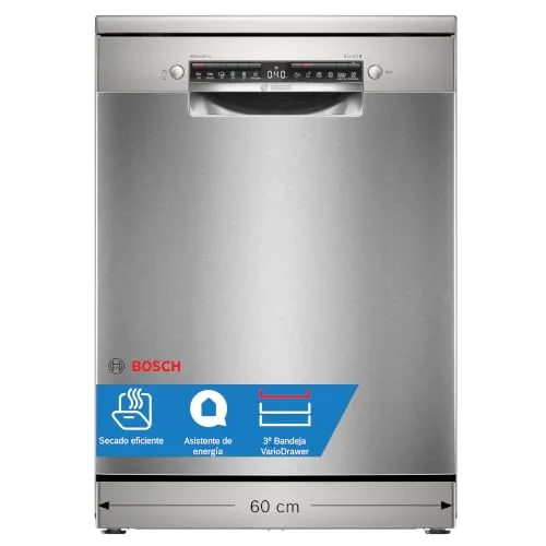 Bosch, Lavavajillas, Serie 4, Home Connect, Silencioso, Acero, SMS4EMI06E