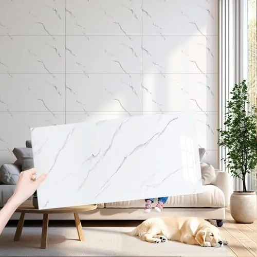 AMOYUN Azulejos Adhesivos Cocina, 20 piezas Vinilos de Pared Decorativos 30x60cm Revestimiento de Paredes PVC Baldosas Adhesivas Cocina Azulejos Baño Vinilo Suelo