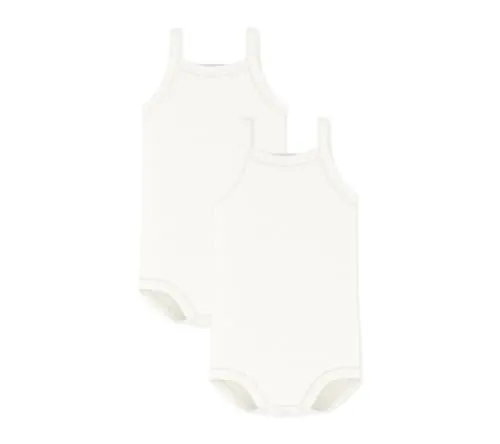 Petit Bateau A01T6, Body de Tiras Bebé-Niñas (Pack de 2), Variante 1, 24 meses