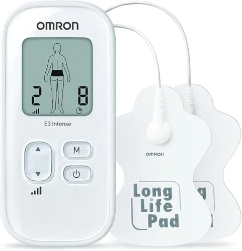OMRON E3 Intense – Dispositivo TENS portátil sin fármacos para el dolor