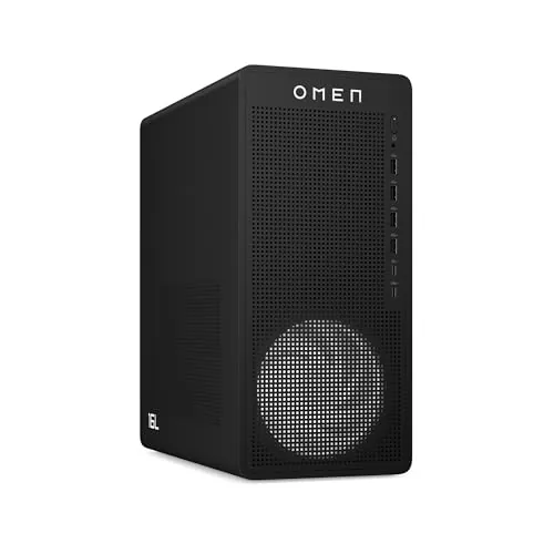 HP Ordenador sobremesa Gaming OMEN 16L (Procesador AMD Ryzen 7 8700F, 32GB RAM, 1TB SSD, Nvidia GeForce RTX 5060 8GB, Freedos) Negro