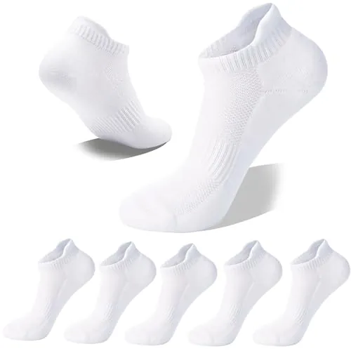 Wamicu 5 Pares Calcetines Tobilleros Mujer - Verano Deporte Running Calcetines Cortos de Algodón transpirable, Talla 35-38