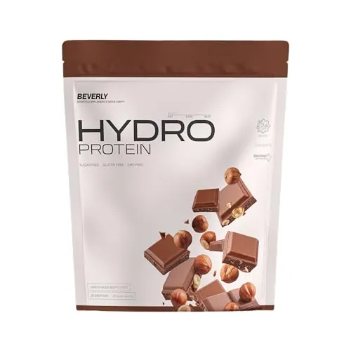 Beverly HYDRO PROTEIN – Proteína Hidrolizada de Suero con DigeZyme® y Tolerase® | 29 g Proteína por Ración | 1 kg (28 Servicios) | Alta Digestibilidad (Chocolate avellana)