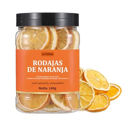 Rodajas de naranja deshidratadas | Dried Orange Slices 140 g de naranjas deshidratadas, 100% naturales, sin aditivos, sin azúcares añadidos