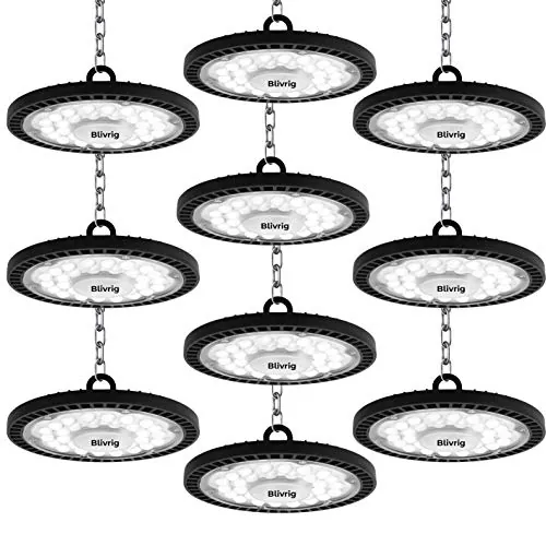 Focos LED Industriales 300W 10 Piezas, UFO Campana LED Industrial 30000LM