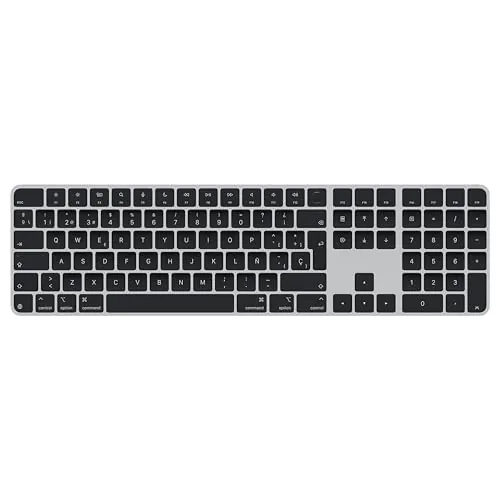 Apple Magic Keyboard con Touch ID y Teclado numérico para Modelos de Mac con Chip de Apple - Español - Teclas Negras ​​​​​​​