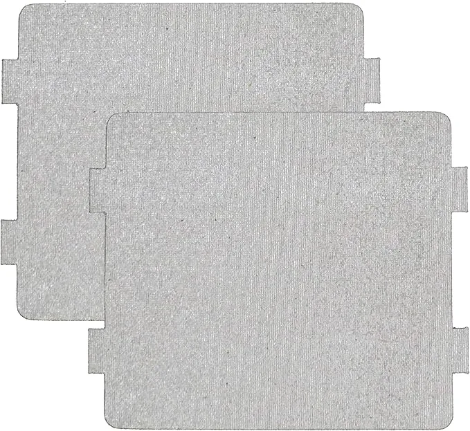 2 Unidades de Placa de Mica para horno microondas Placa reemplazo Reparación de Accesorios 9.9 x 10.8 cm