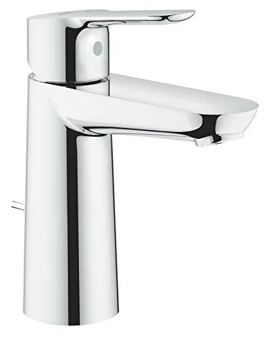 Grohe 23758000 Mezclador Lavabo, BauEdge, Vaciador Automatico, Cromo, M