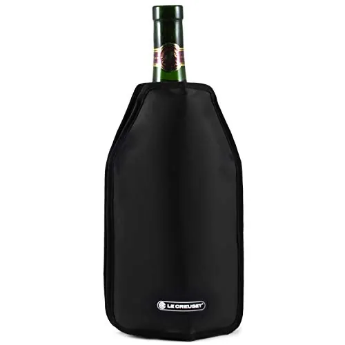 Le Creuset Funda enfriadora para Botellas de Vino o Cava, WA126, Tejido Impermeable, Negro, 59142010006068