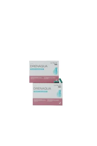 Cumlaude Lab Drenaqua (Duplo) - Complemento Alimenticio Diurético para la Retención de Líquidos - con Té Verde, Prebióticos, Magnesio y Vitamina B6 - Pack de 2 x 30 Cápsulas