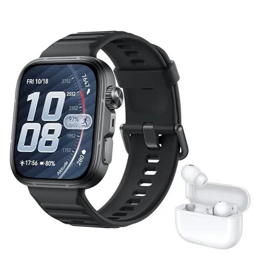 HUAWEI Watch FIT 5 Pro Smartwatch Negro+FreeBuds SE 4 Beige, GPS, ECG, 1,92" Pantalla de Cristal de Zafiro, 3000 nits, Pago NFC,Deportes al Aire Libre,Monitorización de Salud,10 Días Autonomía, 5ATM