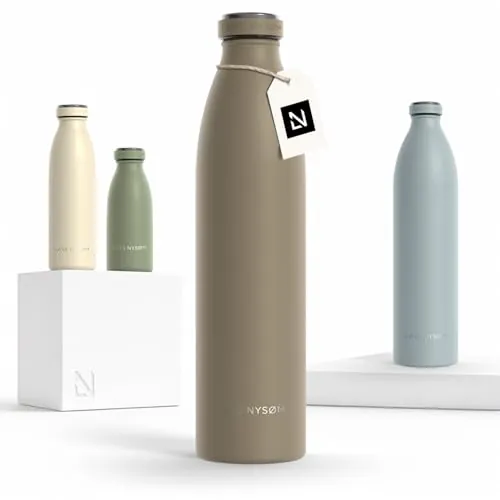 LARS NYSØM Botella Agua Acero Inoxidable 1000ml - Aislada - Botella Termica