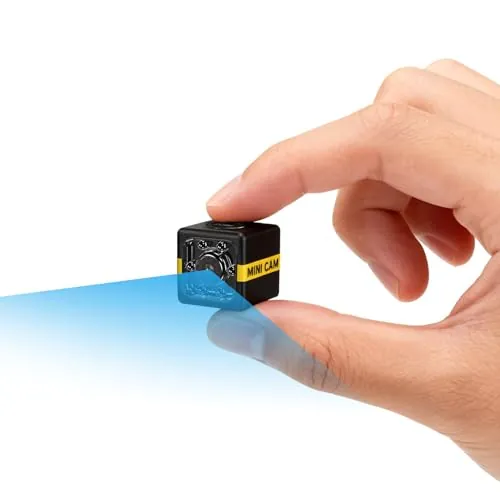 Mini Camara Espia, Cámara Oculta Camufladas Invisiable HD 1080P, Automática Visión Nocturna y Detección de Movimiento, Cargar Mientras graba,Graba en Bucle, Sin WiFi ni App, para Interiores/Exteriores