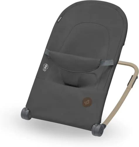 Maxi-Cosi Loa, Mecedora para Bebé Ligera, 0–12 kg, Beyond Graphite | Mecedora para Bebé, Desde el Nacimiento-2 Años, Plegado Ultracompacto, 2 Posiciones de Reclinación, Tejidos 100 % Reciclados