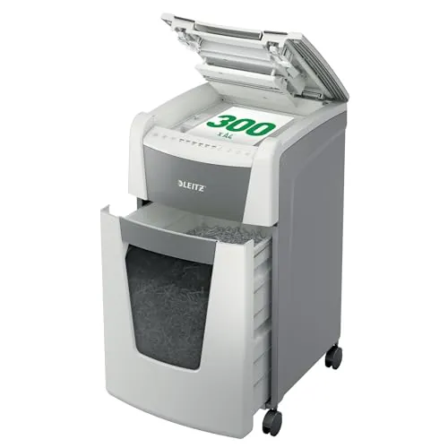 Leitz 80150000 – Destructora IQ 300 Autofeed P4 300 Hojas 60L