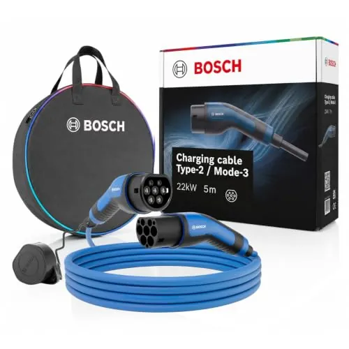 Bosch Cable de Carga EV - 22 kW, 5 Metros, trifásico, 32 A