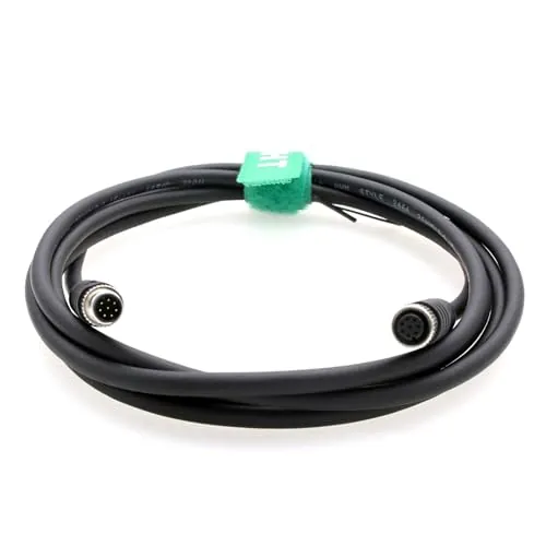 HangTon Cable eléctrico M8 hembra macho de 8 pines para Baumer CX Cognex Lucid Sensor de cámara industrial Control de automatización I/O, codificado A, blindado, 3 m