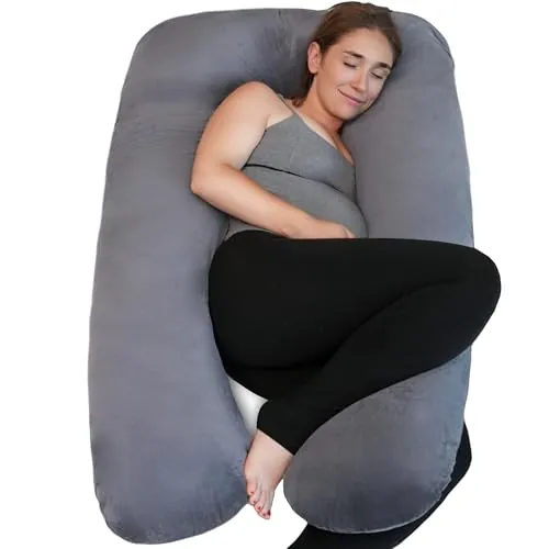 PinkFroggie Almohada Embarazada,Cojin Embarazada en Forma de U