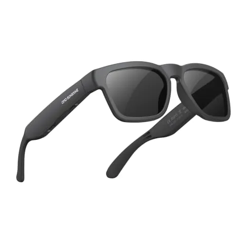 OhO Open Ear Smart Glasses, UV400 Z87.1 Lightweight Bluetooth Sunglasses | Up to 10H Playtime, Hands-Free Calling, Music Playback, Voice Control, Polarized Lens, Unisex for Daily Wear & Outdoor Sports