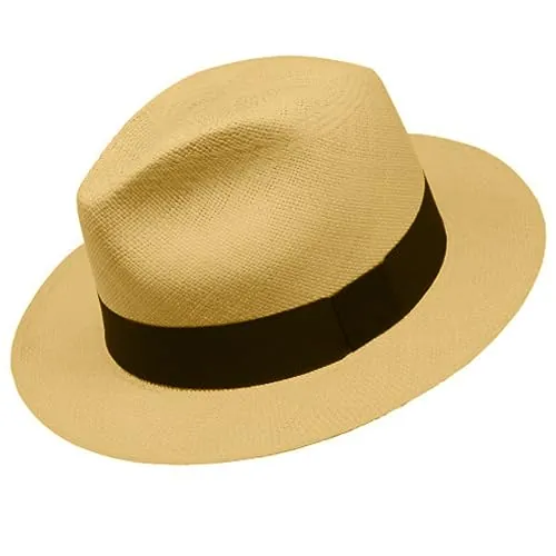 Gamboa Sombrero Panama Hombre y Mujer de Paja Toquilla Original de Ecuador Verano Fedora Playa