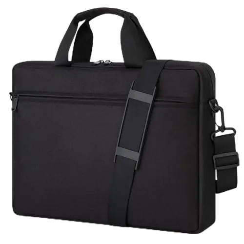 HEDUGO Bolso Portátil de 15,6 Pulgadas Funda de Ordenador con Correa, Bolso Messenger para Hombres y Mujeres Ideal para el Trabajo, Colegio y Viajes Compatible con Portátiles de 14 a 16 Pulgadas