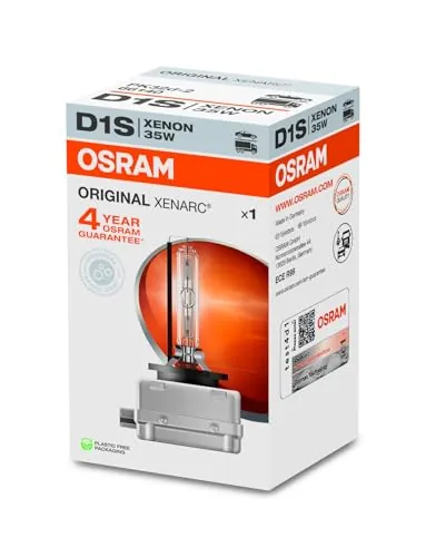 OSRAM XENARC ORIGINAL D1S HID, lámpara de xenón, lámpara de descarga, calidad de equipamiento original (OEM), 66140, estuche (1 unidad)
