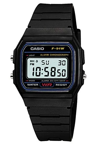 Casio RELOJ DIGITAL ESTÁNDAR CASIO CON LUZ LED F-91W-1JF
