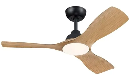 PHILIPS Olas Plafón LED con Ventilador de Techo 28W+24W Negro/Madera