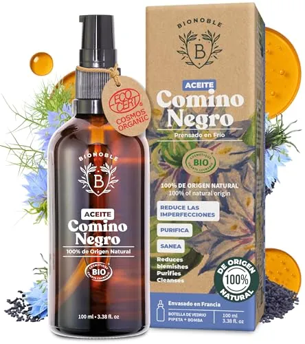 BIONOBLE Aceite de Comino Negro Prensado en Frío - Rostro, Cabello - 100ml