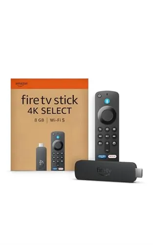 Amazon Fire TV Stick 4K Select (última generación): comienza a reproducir contenido 4K en streaming, ve cientos de miles de películas y episodios de series, y accede a la TV gratuita y en directo