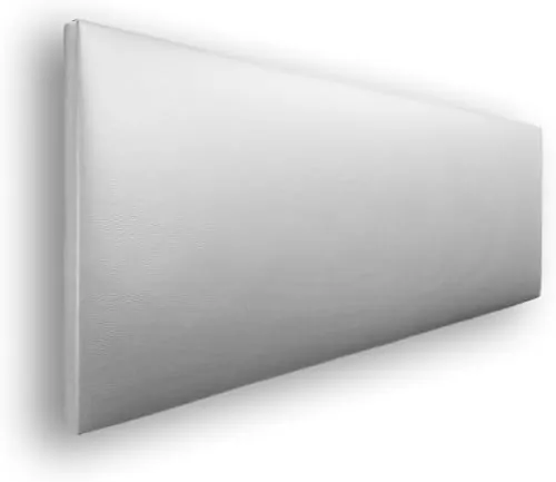 Silcar Home - Cabecero de Cama 115 Blanco Jep - Estructura de Madera, Tapizado en Polipiel Liso, Diseño Moderno, Fácil Instalación, Acolchado - Polipiel Blanco, 115 cm